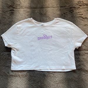 Subdued Good Girl Cropped Baby Tee